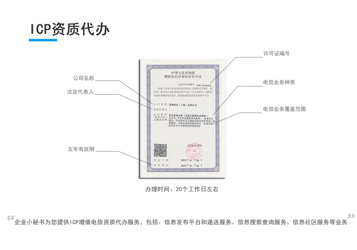 ICP资质代办（仅限互联网）