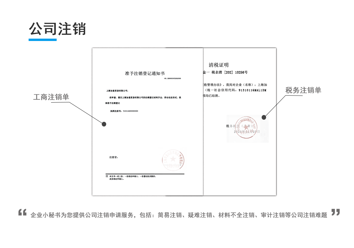 上海外资公司注销